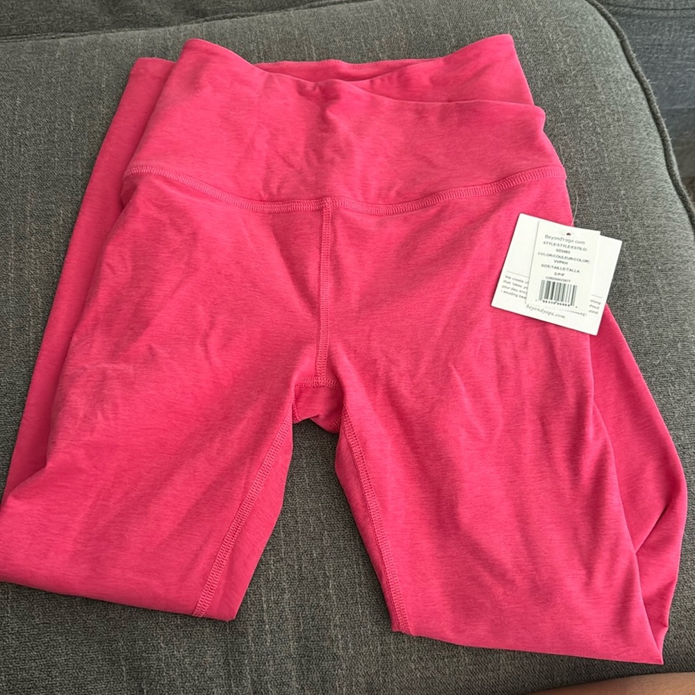 Beyond yoga pink leggings.  Size Small.  Brand new with tags